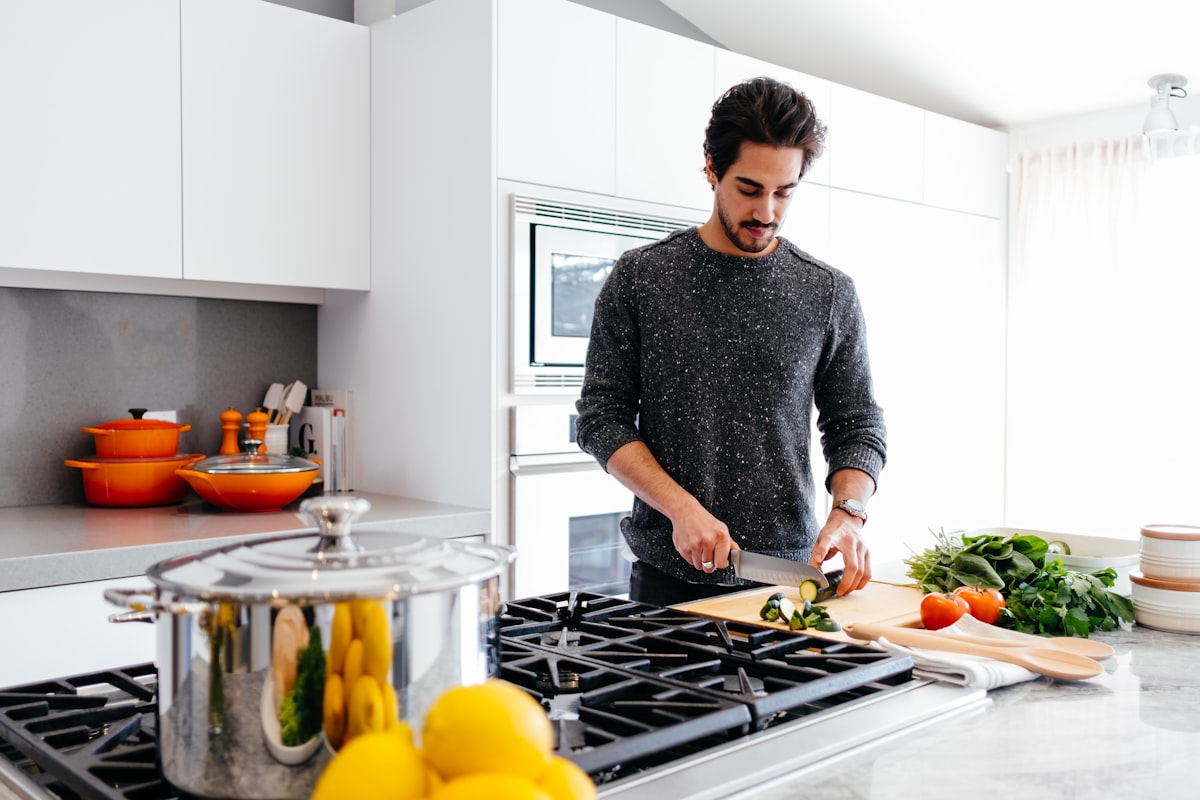 Men's wellness exercise and healthy lifestyle